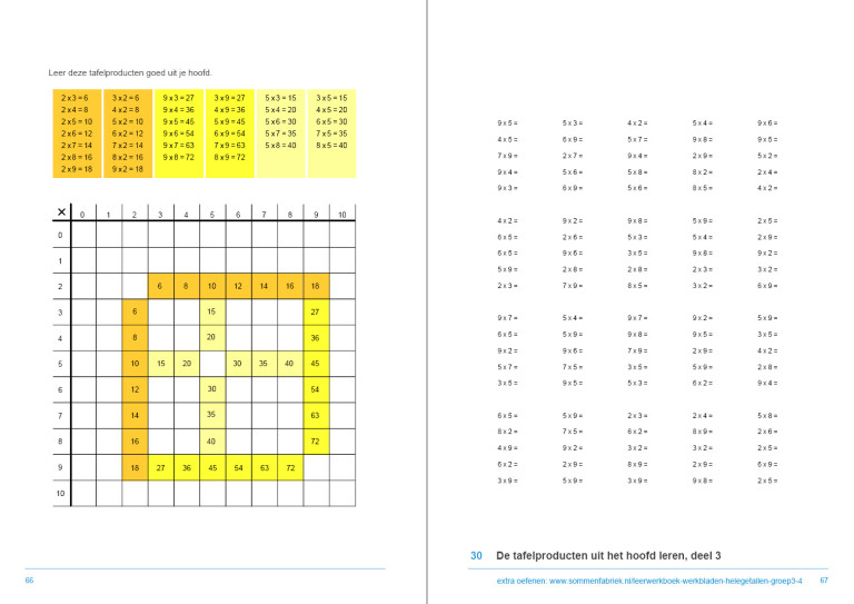 Leerwerkboek Hele Getallen Groep En De Sommenfabriek